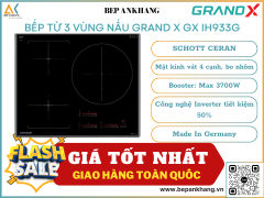 Bếp từ 3 vùng nấu Grand X GX IH933G - Made In Germany